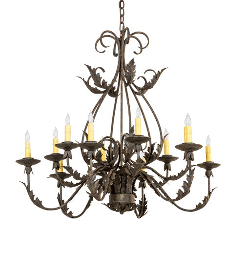 Meyda Tiffany - 215406 - 12 Light Chandelier - French Elegance - Antiquity