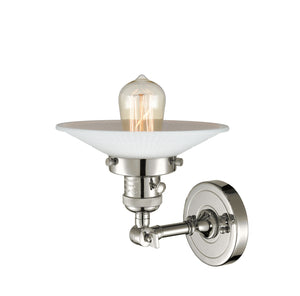 Innovations - 203SW-PN-G1 - One Light Wall Sconce - Franklin Restoration - Polished Nickel