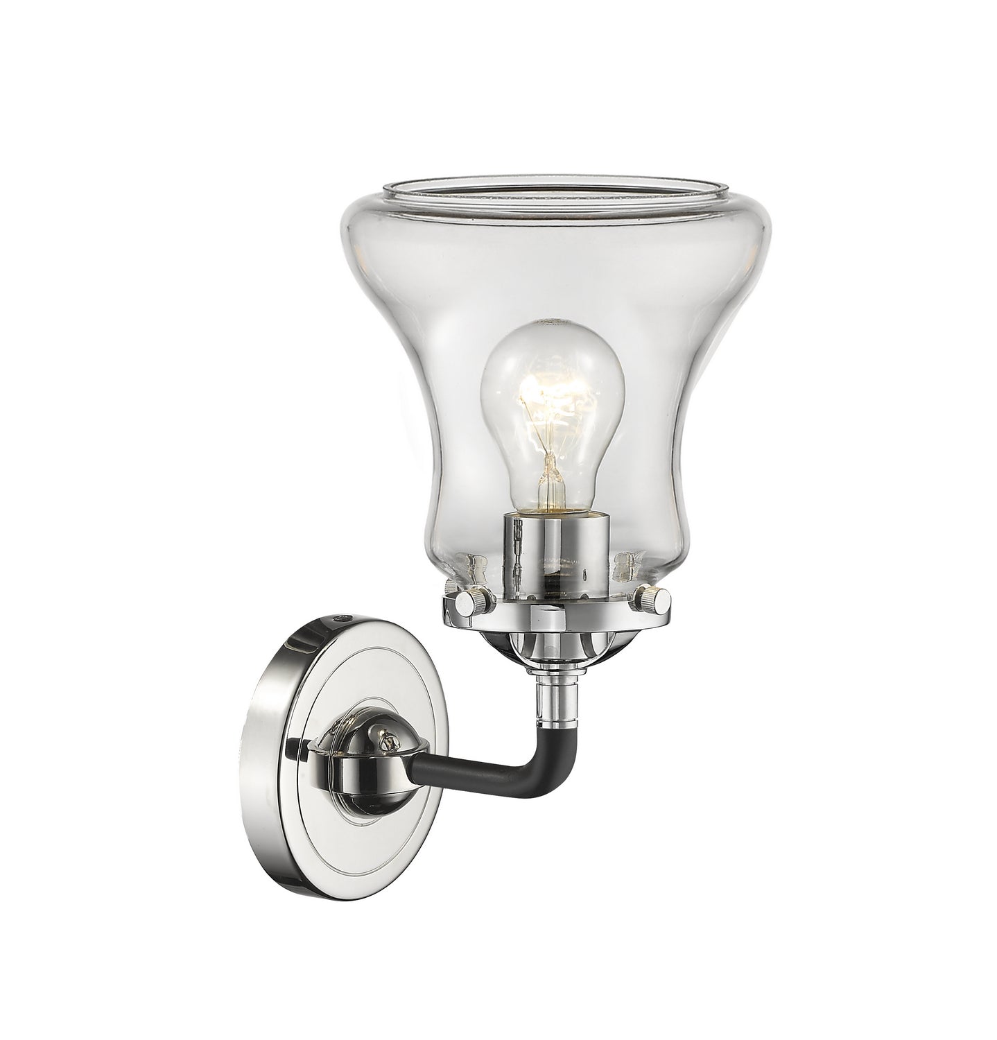 Innovations - 284-1W-BPN-G192 - One Light Wall Sconce - Nouveau - Black Polished Nickel