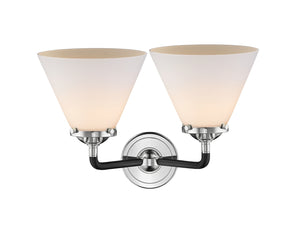 Innovations - 284-2W-BPN-G41 - Two Light Bath Vanity - Nouveau - Black Polished Nickel