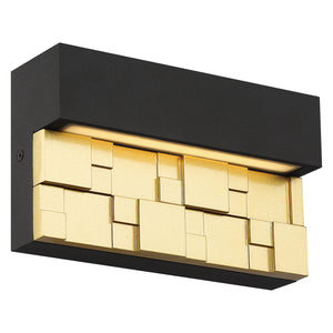 Access - 20049LEDDMG-BRZ/GLD - LED Wall Sconce - Grid - Bronze with Gold