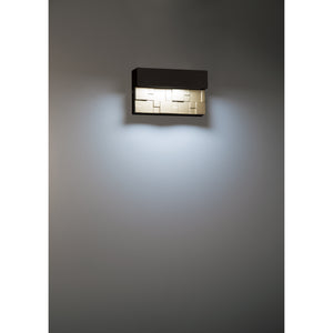 Access - 20049LEDDMG-BRZ/GLD - LED Wall Sconce - Grid - Bronze with Gold