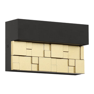 Access - 20049LEDDMG-BRZ/GLD - LED Wall Sconce - Grid - Bronze with Gold