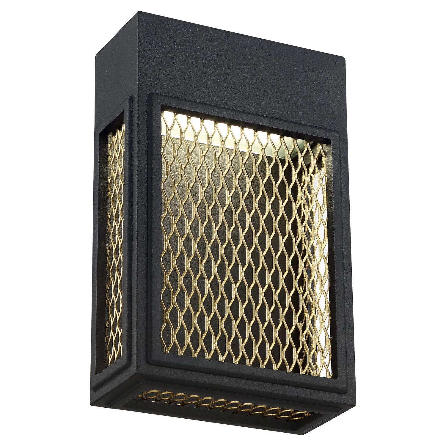 Access - 20062LEDDMG-BL/GLD - LED Wall Sconce - Metro - Black and Gold