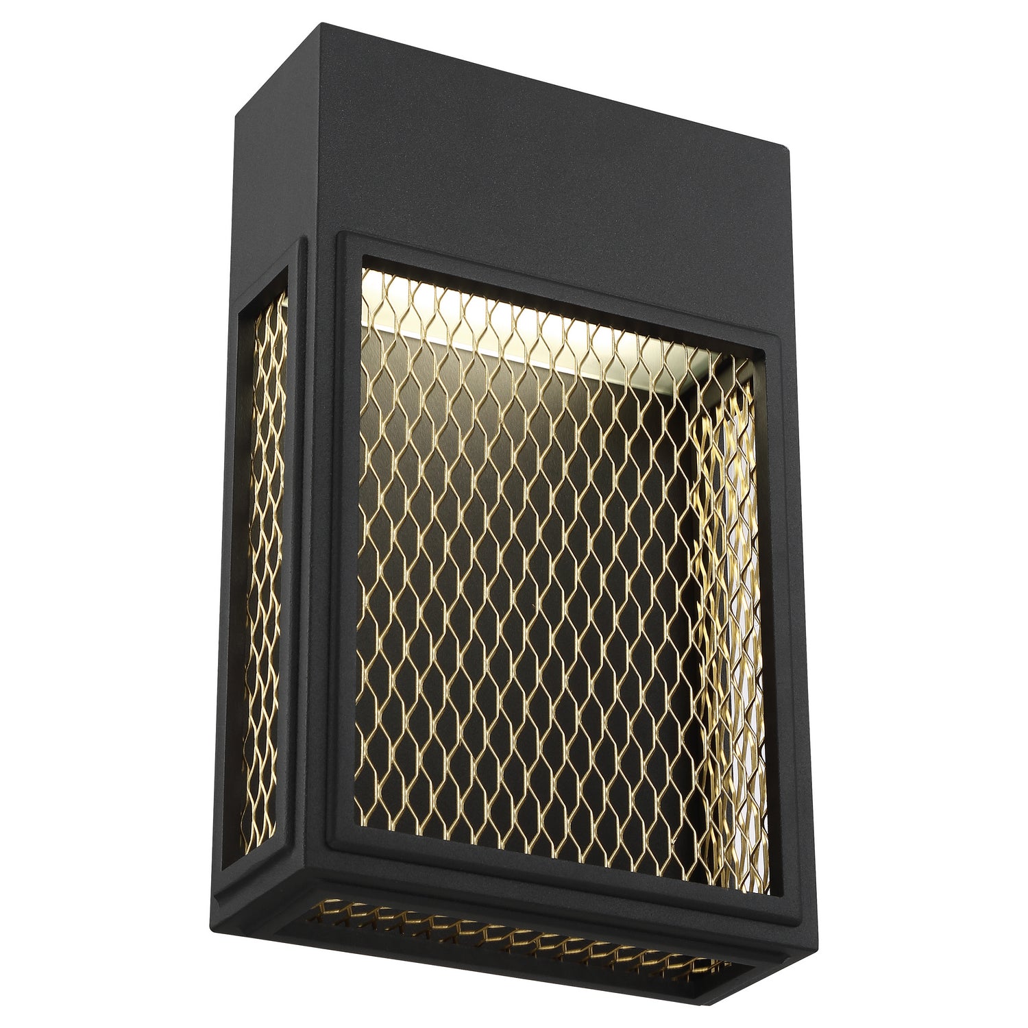 Access - 20063LEDDMG-BL/GLD - LED Wall Sconce - Metro - Black and Gold