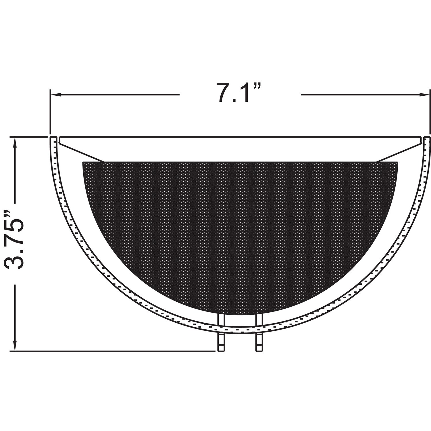 Access - 20446LEDDLP-BS/WHT - LED Wall Fixture - Prong - Brushed Steel