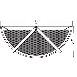 Access - 20451LEDDLP-BS/OPL - LED Wall Fixture - Vector - Brushed Steel