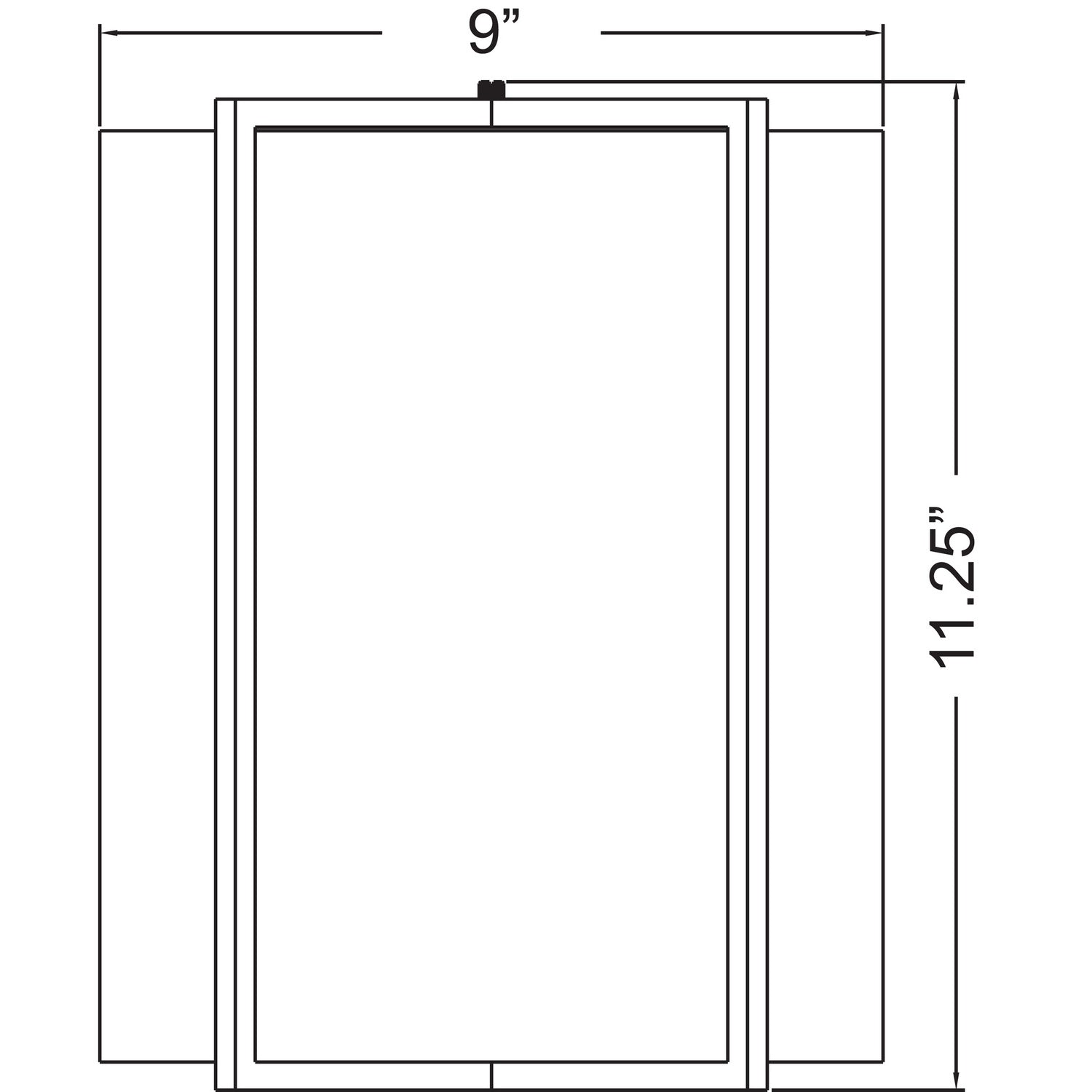 Access - 20451LEDDLP-BS/OPL - LED Wall Fixture - Vector - Brushed Steel