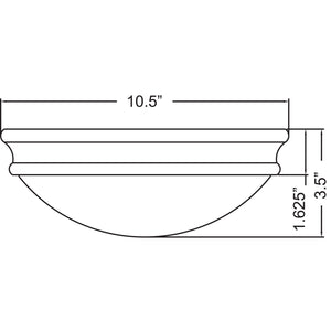 Access - 20724LEDDLP-ORB/OPL - LED Flush Mount - Atom - Oil Rubbed Bronze