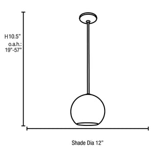 Access - 23951LEDDLP-BS/OPL - LED Pendant - Nitrogen - Brushed Steel