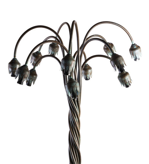 Meyda Tiffany - 10881 - 12 Light Floor Base - Bronze Lily - Bronze