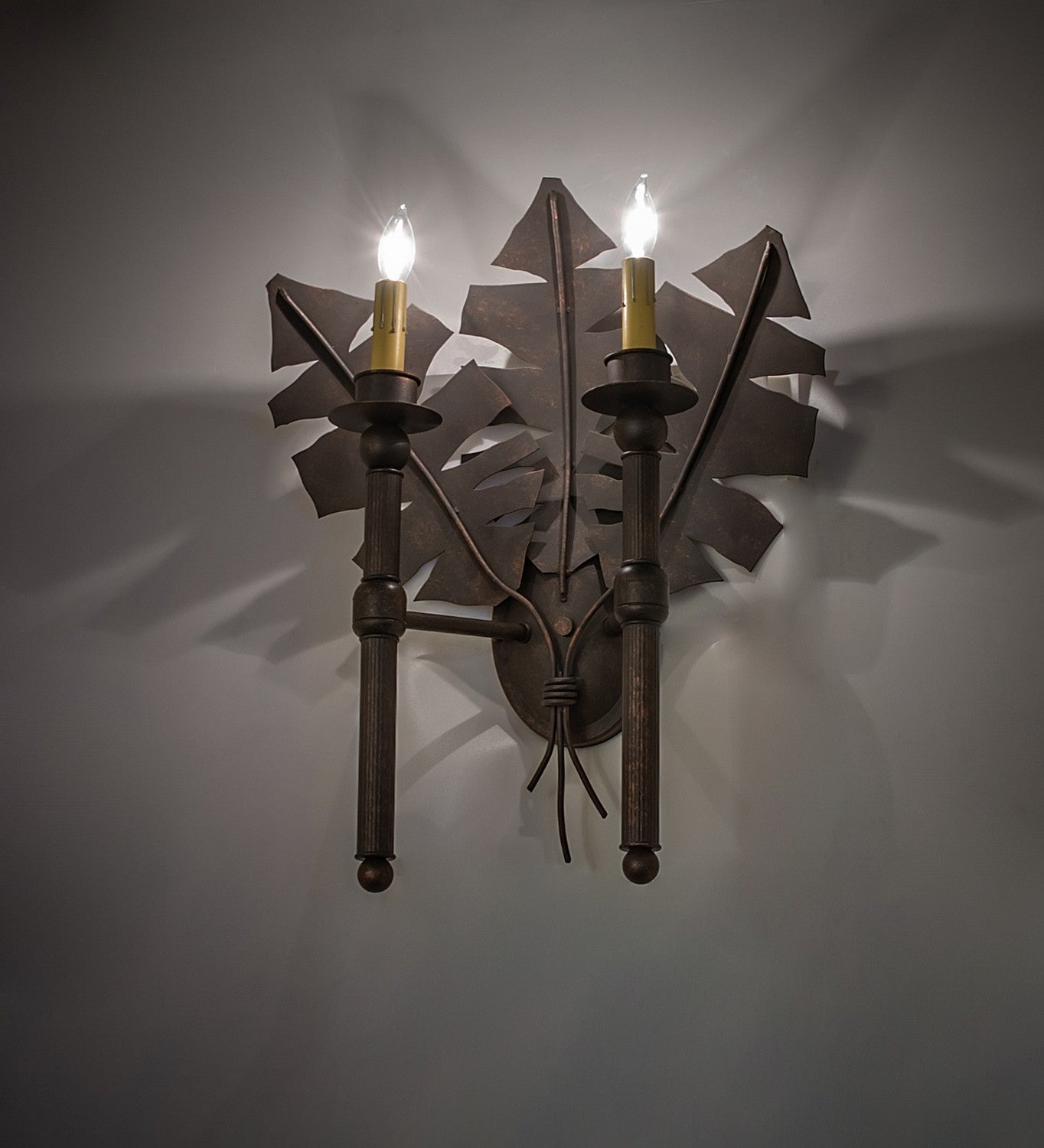 Meyda Tiffany - 120221 - Two Light Wall Sconce - Kassia - Gilded Tobacco