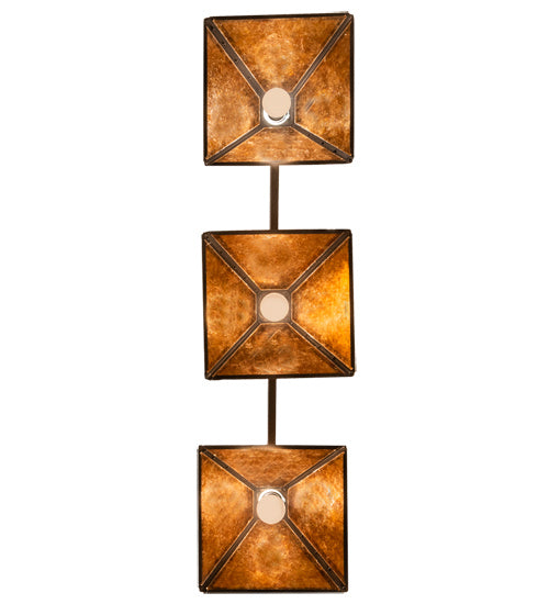 Meyda Tiffany - 215712 - Three Light Pendant - Hyde Park - Craftsman Brown