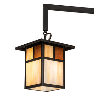 Meyda Tiffany - 215712 - Three Light Pendant - Hyde Park - Craftsman Brown