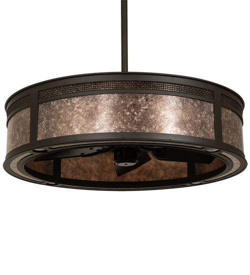 Meyda Tiffany - 216312 - Four Light Chandel-Air - Maglia Semplice - Oil Rubbed Bronze