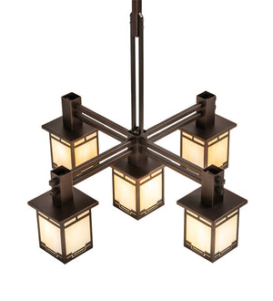 Meyda Tiffany - 217475 - Five Light Chandelier - Roylance - Mahogany Bronze