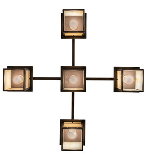 Meyda Tiffany - 217475 - Five Light Chandelier - Roylance - Mahogany Bronze