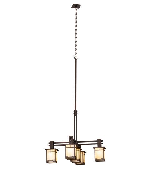 Meyda Tiffany - 217475 - Five Light Chandelier - Roylance - Mahogany Bronze