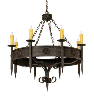 Meyda Tiffany - 218662 - Eight Light Chandelier - Calandra - Coffee Bean