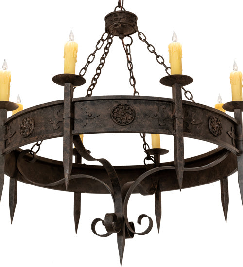 Meyda Tiffany - 218662 - Eight Light Chandelier - Calandra - Coffee Bean