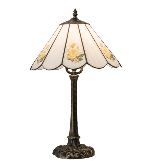 Meyda Tiffany - 218829 - One Light Table Lamp - Roses