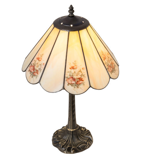 Meyda Tiffany - 218834 - One Light Table Lamp - Pansies