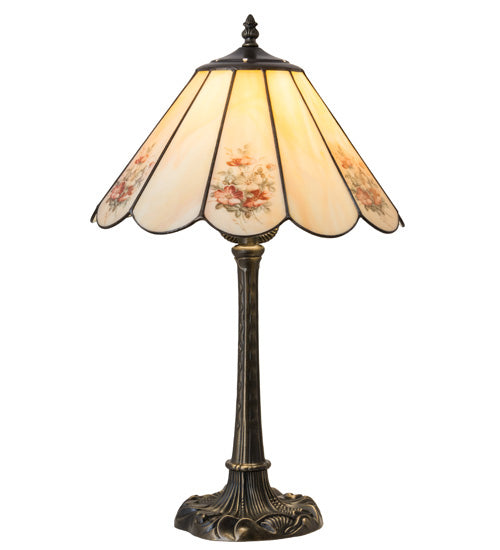 Meyda Tiffany - 218834 - One Light Table Lamp - Pansies