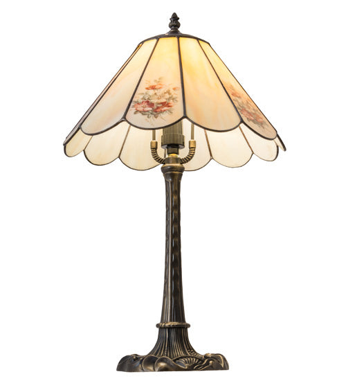 Meyda Tiffany - 218834 - One Light Table Lamp - Pansies