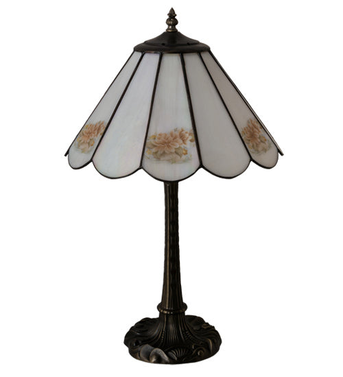 Meyda Tiffany - 218840 - One Light Table Lamp - Roses - Mahogany Bronze