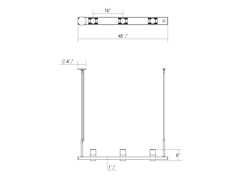 Sonneman - 20QKL04B - LED Pendant - Intervals - Satin Black