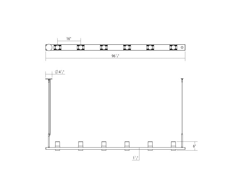 Sonneman - 20QKL08B - LED Pendant - Intervals - Satin Black