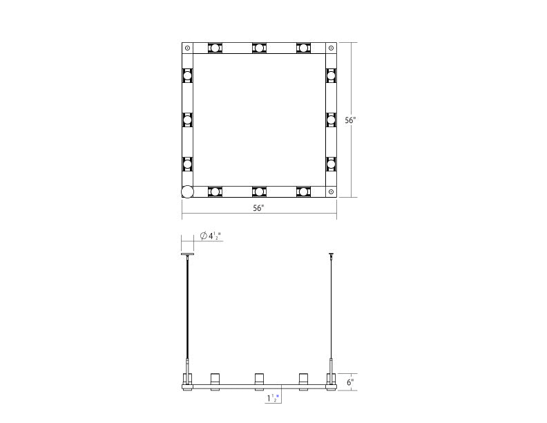 Sonneman - 20QKS04B - LED Pendant - Intervals - Satin Black