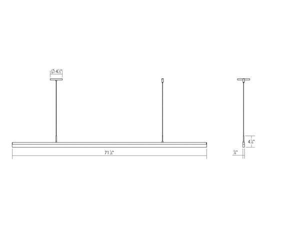 Sonneman - 2349.03 - LED Pendant - Stiletto - Satin White