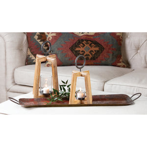 ELK Home - 404689 - Lanterns - Set of 2 - Carmel - Natural