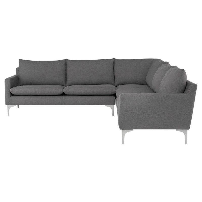 Nuevo - HGSC646 - L Sectional - Anders - Slate Grey