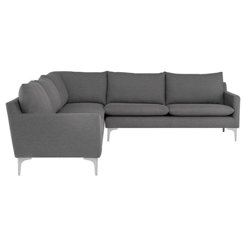 Nuevo - HGSC646 - L Sectional - Anders - Slate Grey