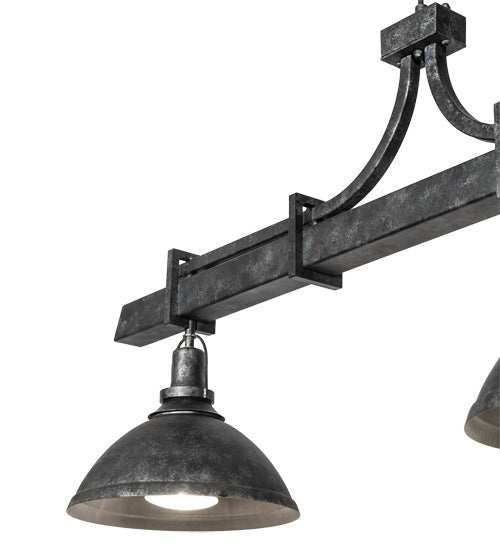 Meyda Tiffany - 203455 - Three Light Pendant - Melrose Barlett - Smoke And Anthracite