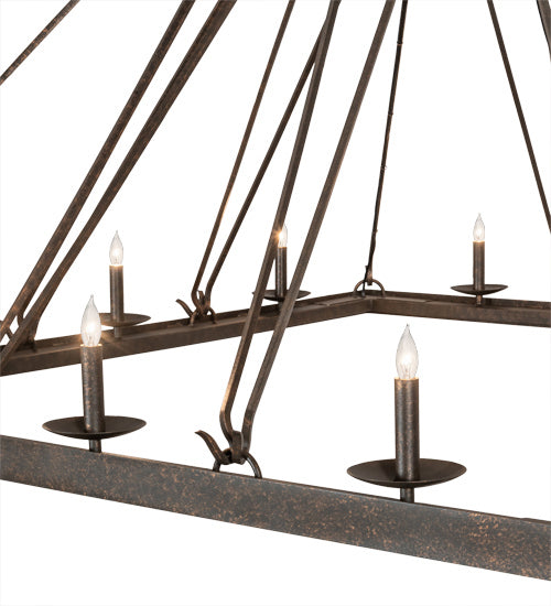 Meyda Tiffany - 205649 - 12 Light Chandelier - Retreat - Gilded Tobacco