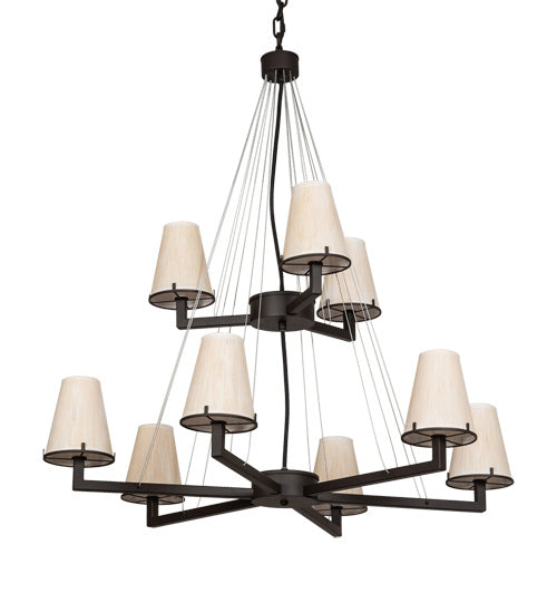 Meyda Tiffany - 214041 - Nine Light Chandelier - St. Lawrence - Oil Rubbed Bronze