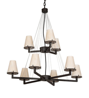 Meyda Tiffany - 214041 - Nine Light Chandelier - St. Lawrence - Oil Rubbed Bronze