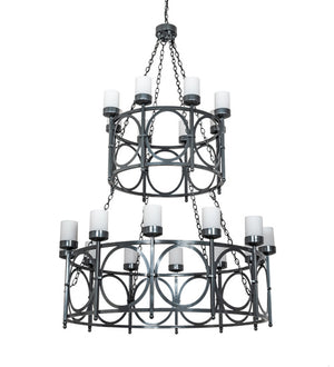 Meyda Tiffany - 214838 - 20 Light Chandelier - Porta - Charcoal Gray