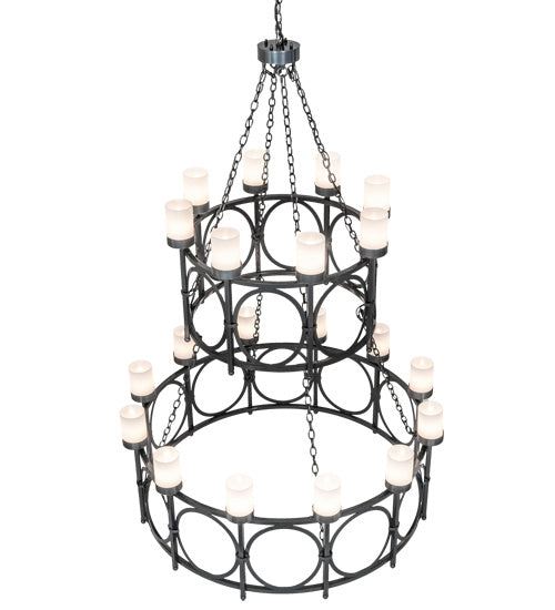 Meyda Tiffany - 214838 - 20 Light Chandelier - Porta - Charcoal Gray