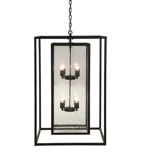 Meyda Tiffany - 214846 - Eight Light Pendant - Kitzi Box - Textured Black