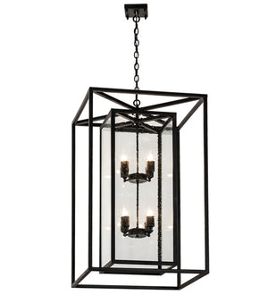 Meyda Tiffany - 214846 - Eight Light Pendant - Kitzi Box - Textured Black