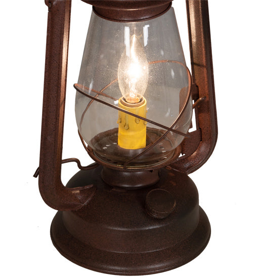 Meyda Tiffany - 216486 - Two Light Mini Pendant - Miners Lantern - Wrought Iron On Rust