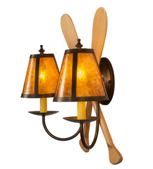 Meyda Tiffany - 216852 - Two Light Wall Sconce - Paddle - Antique Copper