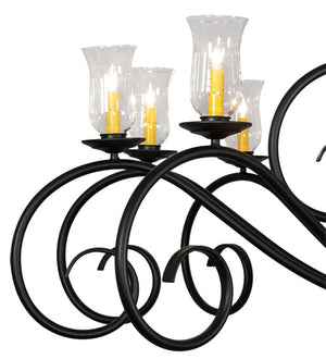 Meyda Tiffany - 217145 - 18 Light Chandelier - Sienna - Satin Black Wrought Iron