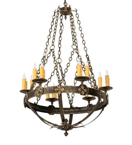 Meyda Tiffany - 217524 - 18 Light Chandelier - Neapolis - Florentine Gold