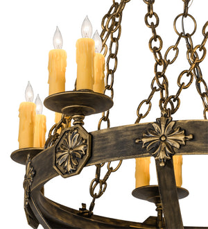 Meyda Tiffany - 217524 - 18 Light Chandelier - Neapolis - Florentine Gold