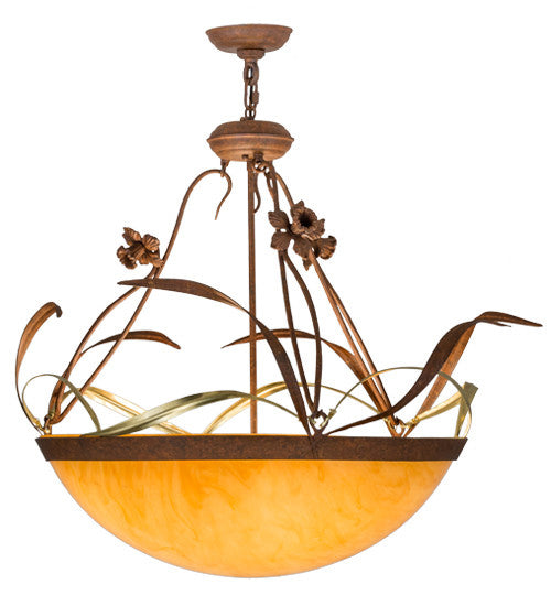 2nd Avenue - 1-0038063126-8-86 - Four Light Pendant - Daffodil - Rust